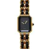 シャネル プルミエール Mサイズ H0001 ブラック レディース 腕時計 クォーツ 中古 銀蔵