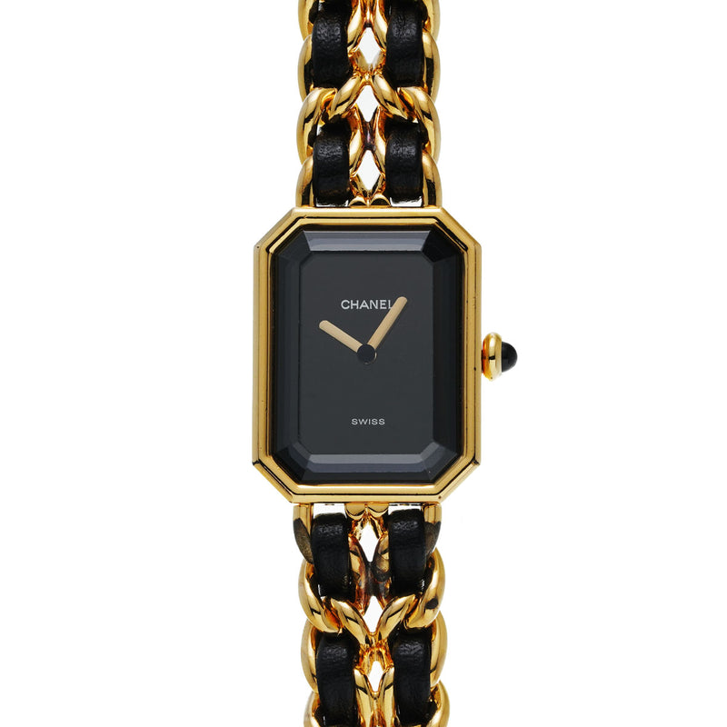 シャネル プルミエール Mサイズ H0001 ブラック レディース 腕時計 クォーツ 中古 銀蔵