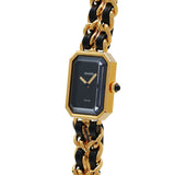 シャネル プルミエール Mサイズ H0001 ブラック レディース 腕時計 クォーツ 中古 銀蔵