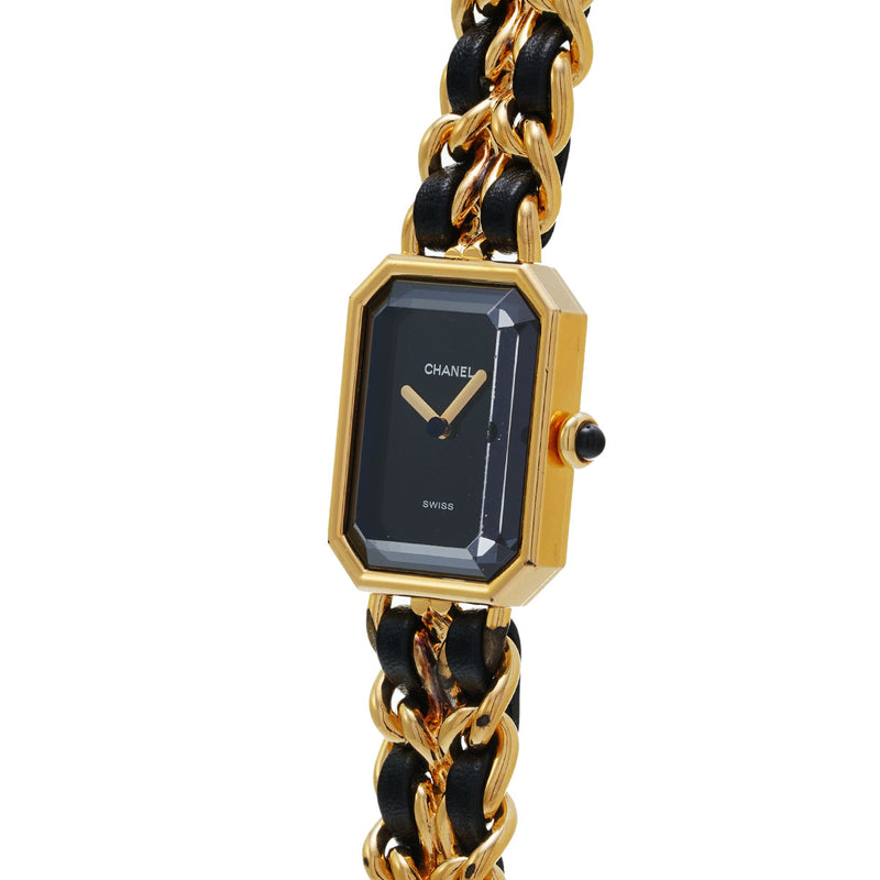 シャネル プルミエール Mサイズ H0001 ブラック レディース 腕時計 クォーツ 中古 銀蔵