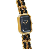 シャネル プルミエール Mサイズ H0001 ブラック レディース 腕時計 クォーツ 中古 銀蔵