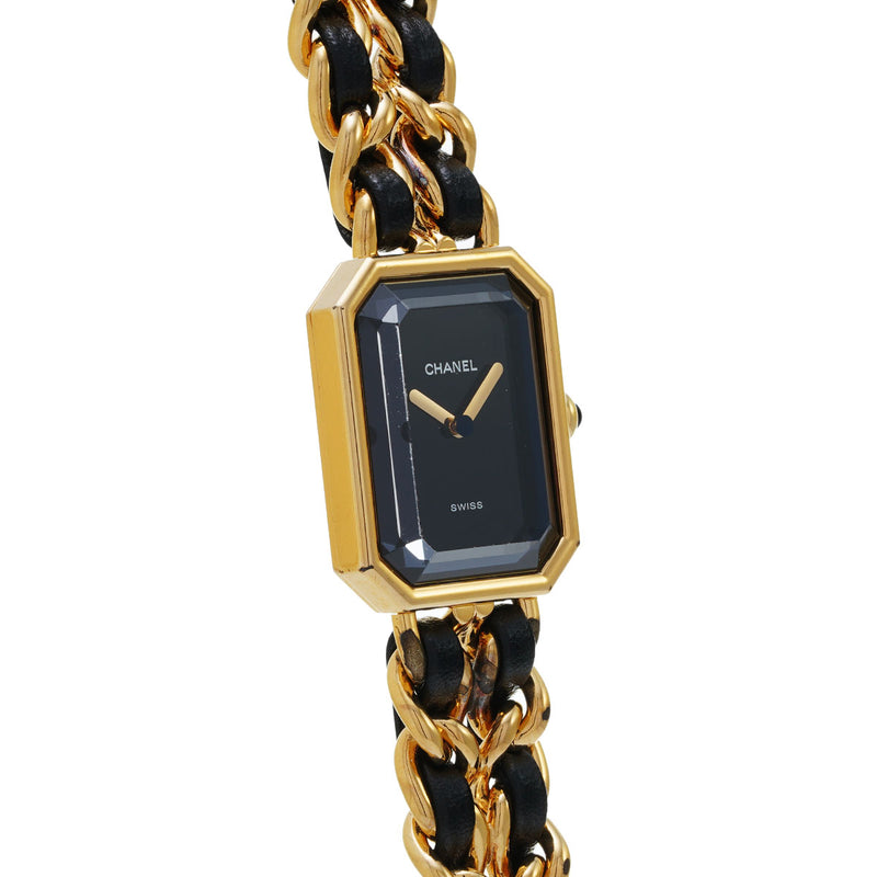 シャネル プルミエール Mサイズ H0001 ブラック レディース 腕時計 クォーツ 中古 銀蔵