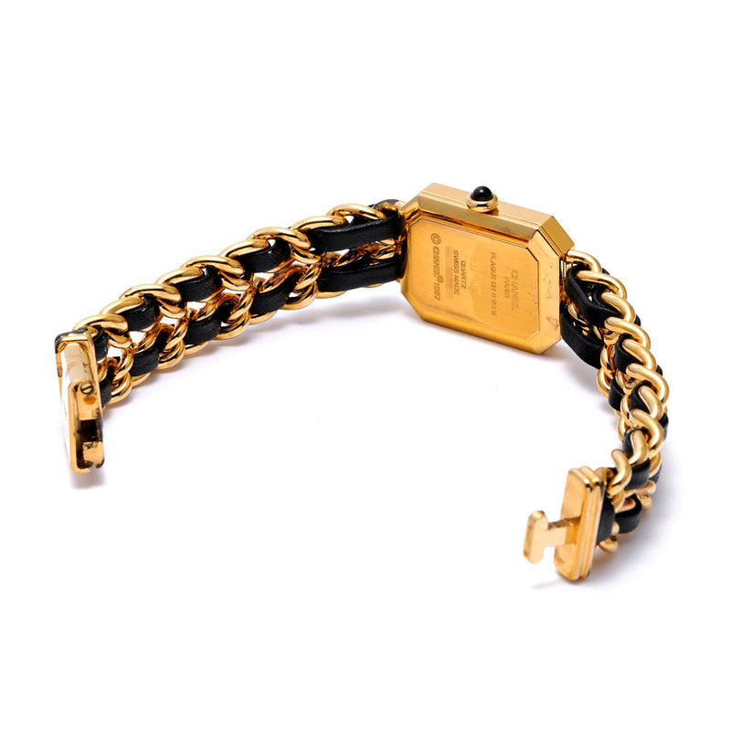 シャネル プルミエール Mサイズ H0001 ブラック レディース 腕時計 クォーツ 中古 銀蔵