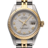 ロレックス デイトジャスト 69173 U番(1997年頃製造) ホワイトピラミッド レディース 腕時計 自動巻き 中古 銀蔵