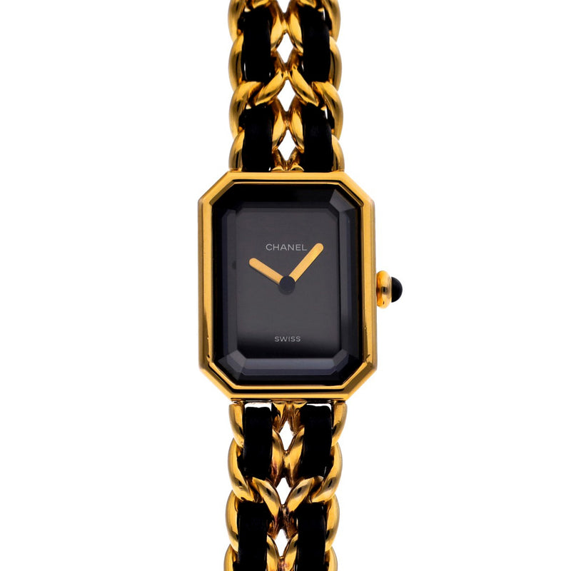 シャネル プルミエール Mサイズ H0001 ブラック レディース 腕時計 クォーツ 中古 銀蔵