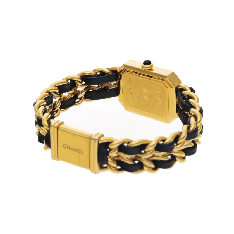 シャネル プルミエール Mサイズ H0001 ブラック レディース 腕時計 クォーツ 中古 銀蔵