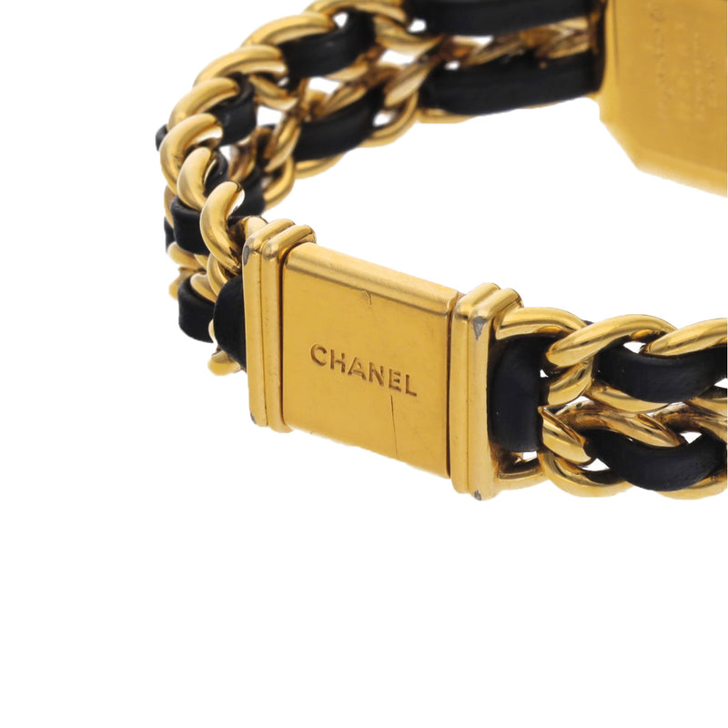 シャネル プルミエール Mサイズ H0001 ブラック レディース 腕時計 クォーツ 中古 銀蔵