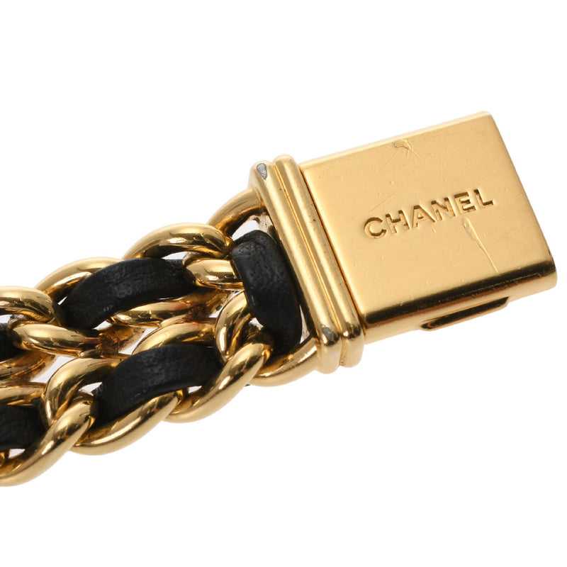 シャネル プルミエール Mサイズ H0001 ブラック レディース 腕時計 クォーツ 中古 銀蔵