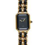 シャネル プルミエール Mサイズ H0001 ブラック レディース 腕時計 クォーツ 中古 銀蔵