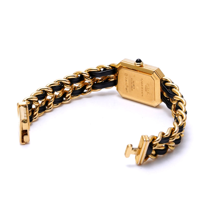 シャネル プルミエール Mサイズ H0001 ブラック レディース 腕時計 クォーツ 中古 銀蔵