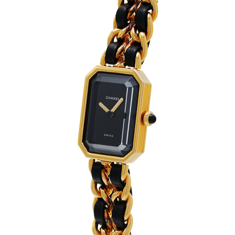 シャネル プルミエール Mサイズ H0001 ブラック レディース 腕時計 クォーツ 中古 銀蔵