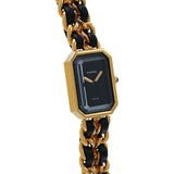 シャネル プルミエール Mサイズ H0001 ブラック レディース 腕時計 クォーツ 中古 銀蔵