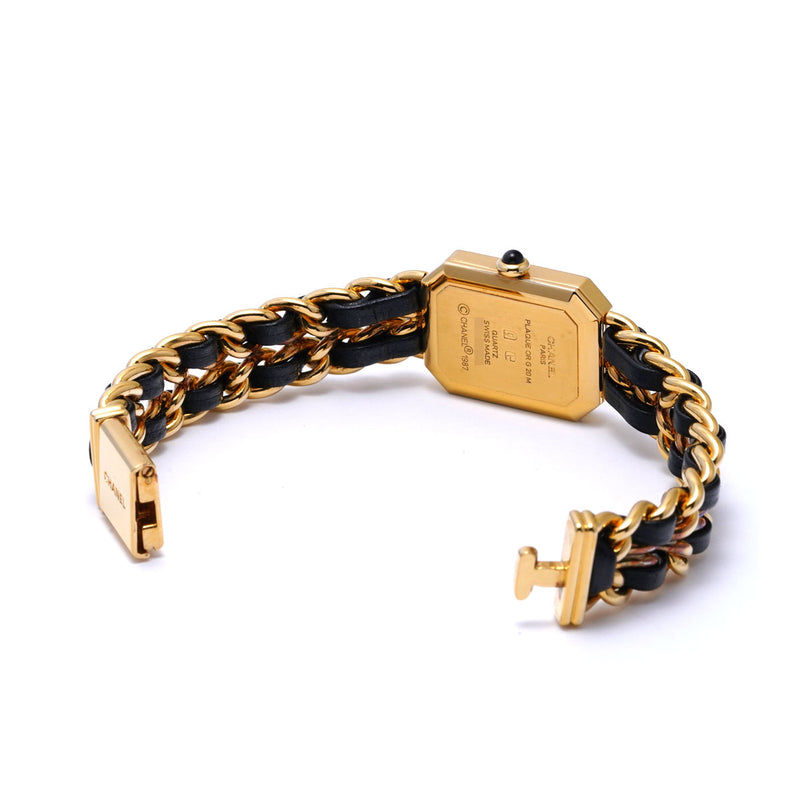 シャネル プルミエール Mサイズ H0001 ブラック レディース 腕時計 クォーツ 中古 銀蔵