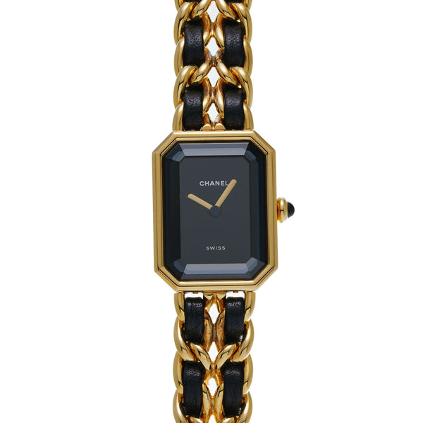 シャネル プルミエール Mサイズ H0001 ブラック レディース 腕時計 クォーツ 中古 銀蔵