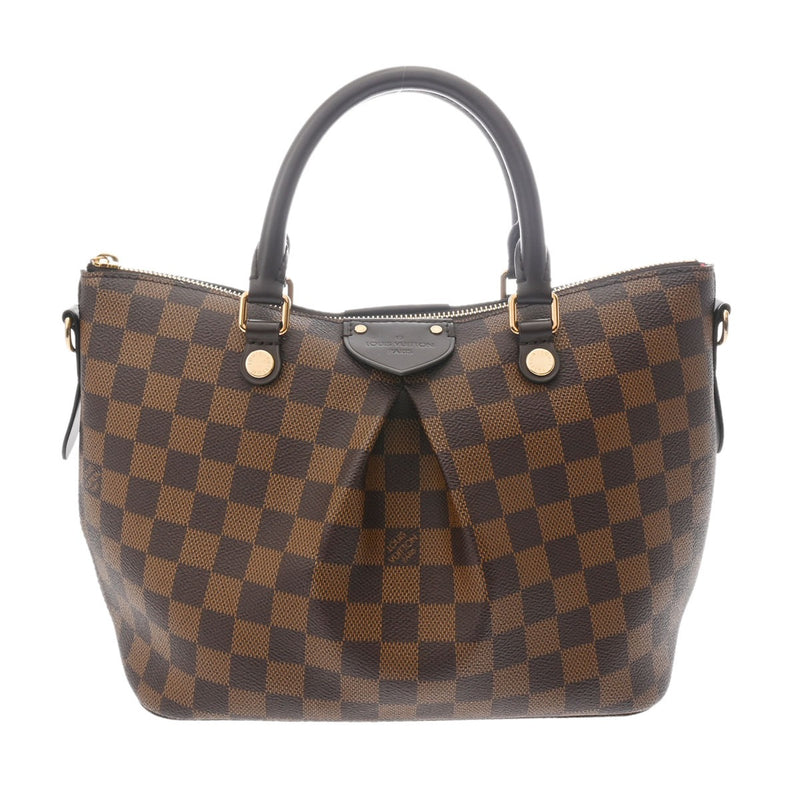 LOUIS VUITTON ルイヴィトン ダミエ シエナ PM 2WAY ブラウン N41545 レディース ダミエキャンバス ハンドバッグ Aランク 中古 銀蔵