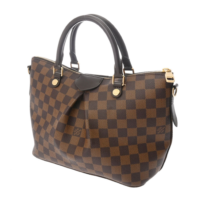 LOUIS VUITTON ルイヴィトン ダミエ シエナ PM 2WAY ブラウン N41545 レディース ダミエキャンバス ハンドバッグ Aランク 中古 銀蔵