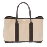 HERMES エルメス ガーデンパーティ TPM マロン □H刻印(2004年頃) レディース トワルアッシュ/ブッフルスキッパー ハンドバッグ Bランク 中古 銀蔵