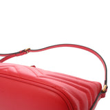 GUCCI グッチ GGマーモント レッド 739166 レディース レザー ショルダーバッグ 未使用 銀蔵