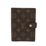 LOUIS VUITTON ルイヴィトン モノグラム アジェンダ PM ブラウン R20005 ユニセックス モノグラムキャンバス 手帳カバー ABランク 中古 銀蔵