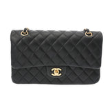 CHANEL シャネル マトラッセ チェーンショルダー 25cm Wフラップ ブラック A01112 レディース ラムスキン ショルダーバッグ Aランク 中古 銀蔵