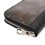 LOUIS VUITTON ルイヴィトン モノグラムマカサー ジッピーウォレット ヴェルティカル ブラウン M60109 メンズ モノグラムキャンバス 長財布 ABランク 中古 銀蔵