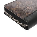 LOUIS VUITTON ルイヴィトン モノグラムマカサー ジッピーウォレット ヴェルティカル ブラウン M60109 メンズ モノグラムキャンバス 長財布 ABランク 中古 銀蔵