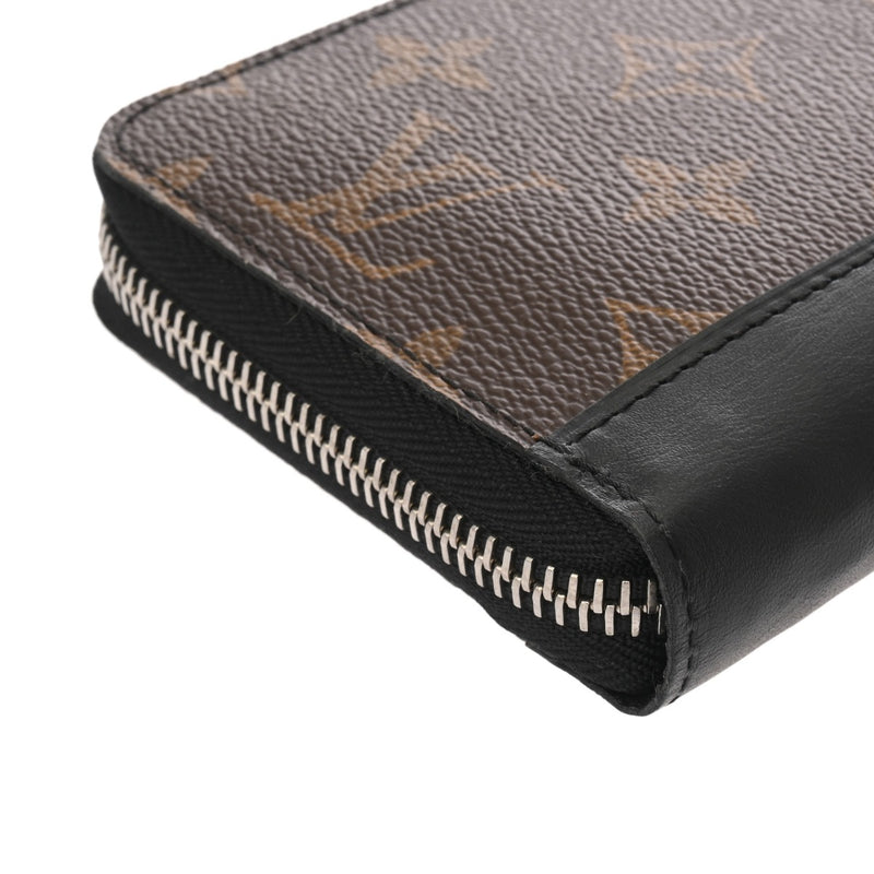 LOUIS VUITTON ルイヴィトン モノグラムマカサー ジッピーウォレット ヴェルティカル ブラウン M60109 メンズ モノグラムキャンバス 長財布 ABランク 中古 銀蔵