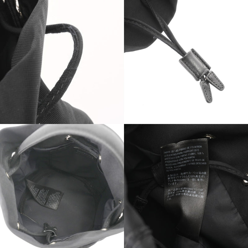 BALENCIAGA バレンシアガ ウィール XS ドローストリングバッグ ブラック 656682 レディース ナイロン ショルダーバッグ ABランク 中古 銀蔵