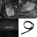 BALENCIAGA バレンシアガ ウィール XS ドローストリングバッグ ブラック 656682 レディース ナイロン ショルダーバッグ ABランク 中古 銀蔵