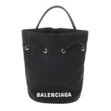 BALENCIAGA バレンシアガ ウィール XS ドローストリングバッグ ブラック 656682 レディース ナイロン ショルダーバッグ ABランク 中古 銀蔵