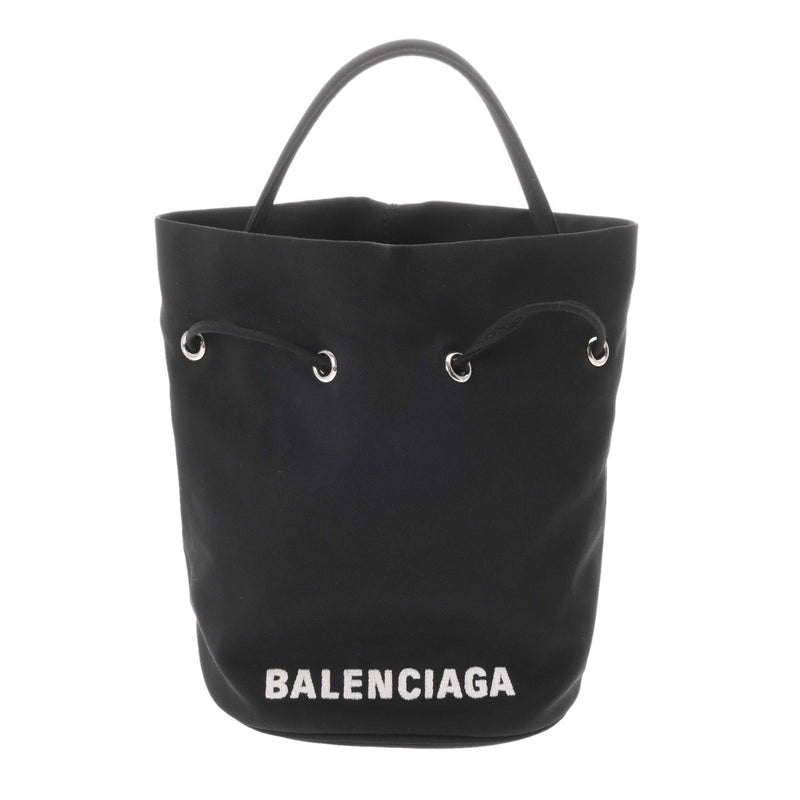 BALENCIAGA バレンシアガ ウィール XS ドローストリングバッグ ブラック 656682 レディース ナイロン ショルダーバッグ ABランク 中古 銀蔵