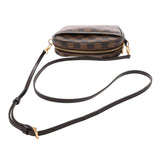LOUIS VUITTON ルイヴィトン ダミエ ポシェットイパネマ ブラウン N51296 ユニセックス ダミエキャンバス ショルダーバッグ ABランク 中古 銀蔵