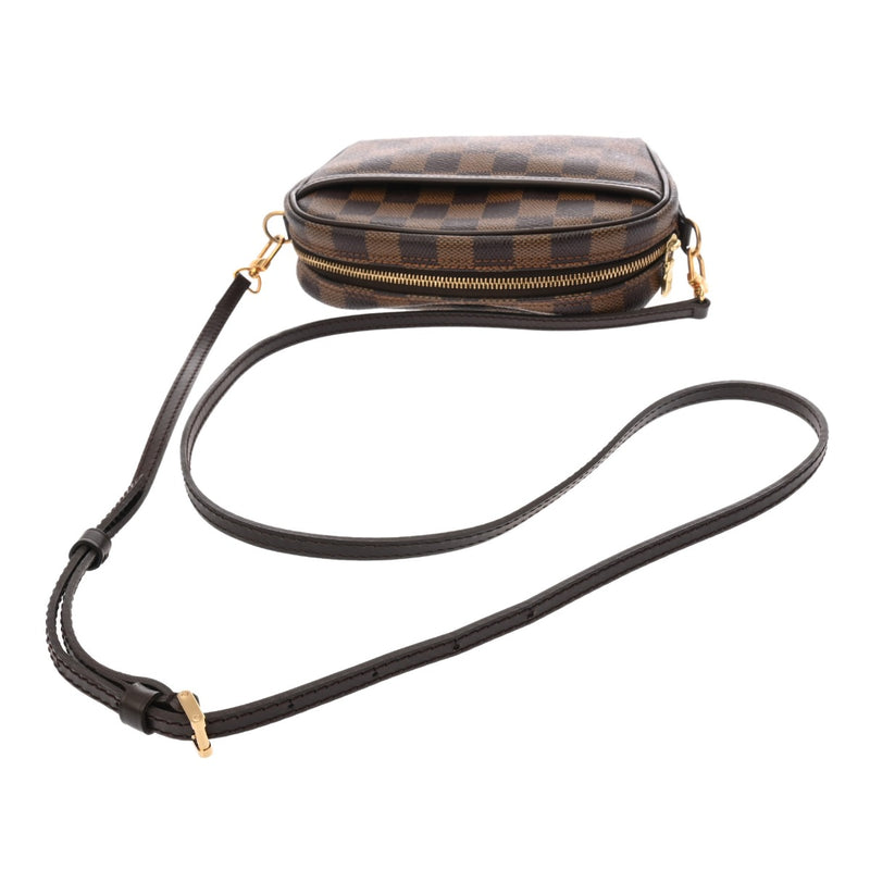 LOUIS VUITTON ルイヴィトン ダミエ ポシェットイパネマ ブラウン N51296 ユニセックス ダミエキャンバス ショルダーバッグ ABランク 中古 銀蔵