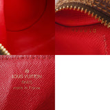 LOUIS VUITTON ルイヴィトン ダミエ パピヨン GM ブラウン レッド N51303 レディース ダミエキャンバス ハンドバッグ ABランク 中古 銀蔵