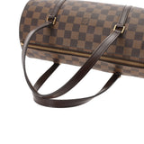 LOUIS VUITTON ルイヴィトン ダミエ パピヨン GM ブラウン レッド N51303 レディース ダミエキャンバス ハンドバッグ ABランク 中古 銀蔵