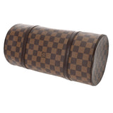 LOUIS VUITTON ルイヴィトン ダミエ パピヨン GM ブラウン レッド N51303 レディース ダミエキャンバス ハンドバッグ ABランク 中古 銀蔵