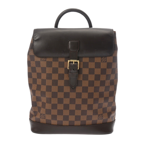 LOUIS VUITTON ルイヴィトン ダミエ ソーホー ブラウン N51132 レディース ダミエキャンバス リュック・デイパック ABランク 中古 銀蔵