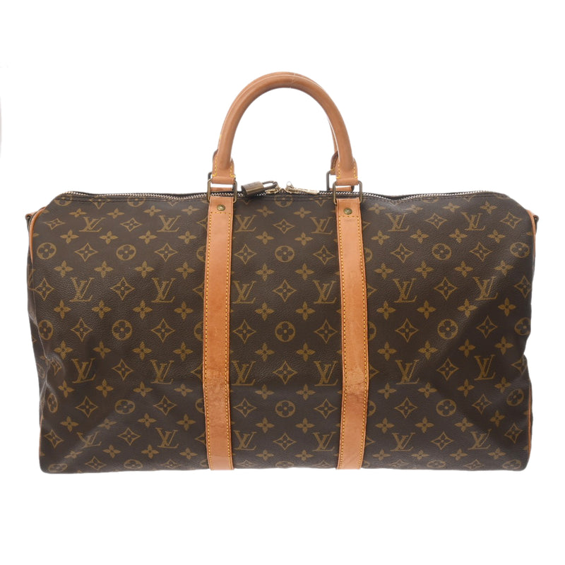 LOUIS VUITTON ルイヴィトン モノグラム キーポルバンドリエール 50 ブラウン M41416 レディース モノグラムキャンバス ボストンバッグ Bランク 中古 銀蔵