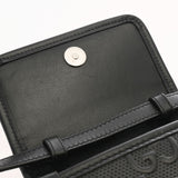 GUCCI グッチ GGエンボス ミニバッグ ブラック 625571 メンズ レザー ショルダーバッグ ABランク 中古 銀蔵