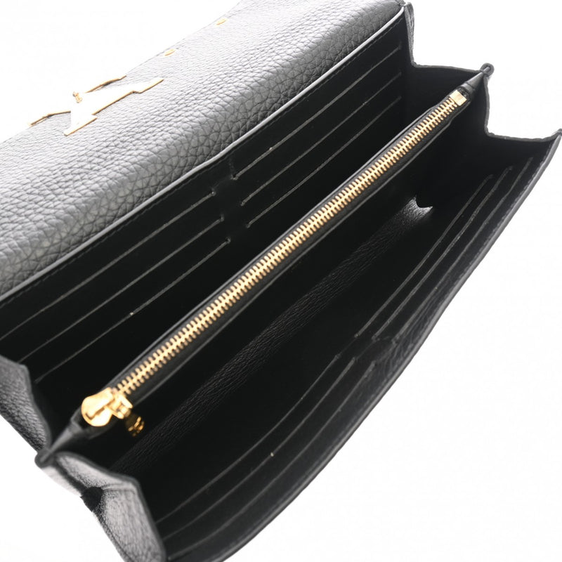 LOUIS VUITTON ルイヴィトン ポルトフォイユ カプシーヌ ノワール M62764 レディース トリヨンレザー 長財布 Bランク 中古 銀蔵