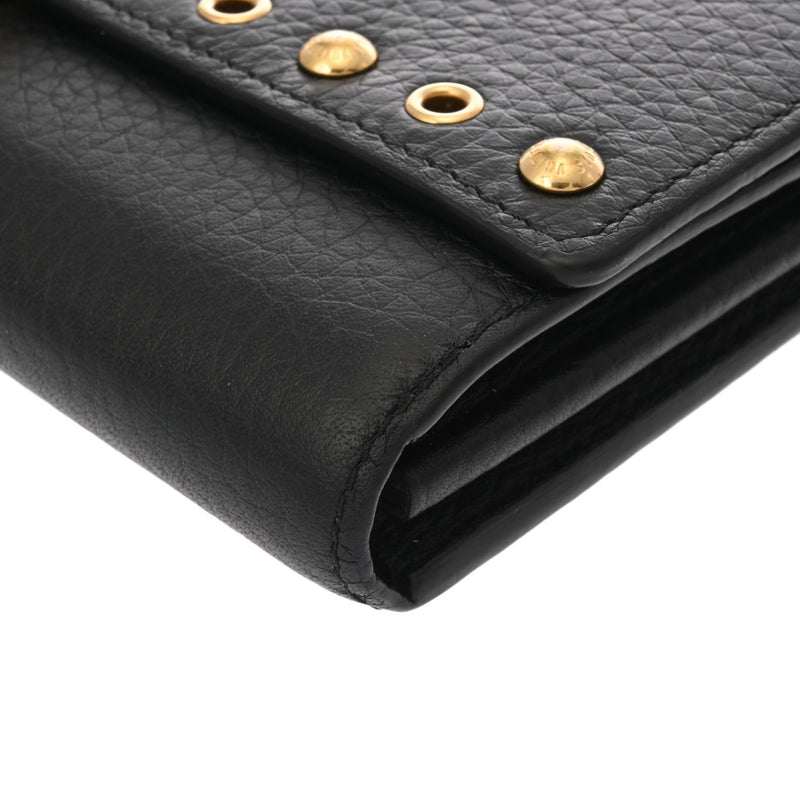 LOUIS VUITTON ルイヴィトン ポルトフォイユ カプシーヌ ノワール M62764 レディース トリヨンレザー 長財布 Bランク 中古 銀蔵