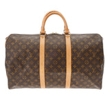 LOUIS VUITTON ルイヴィトン モノグラム キーポル 50 ブラウン M41428 ユニセックス モノグラムキャンバス ボストンバッグ Bランク 中古 銀蔵