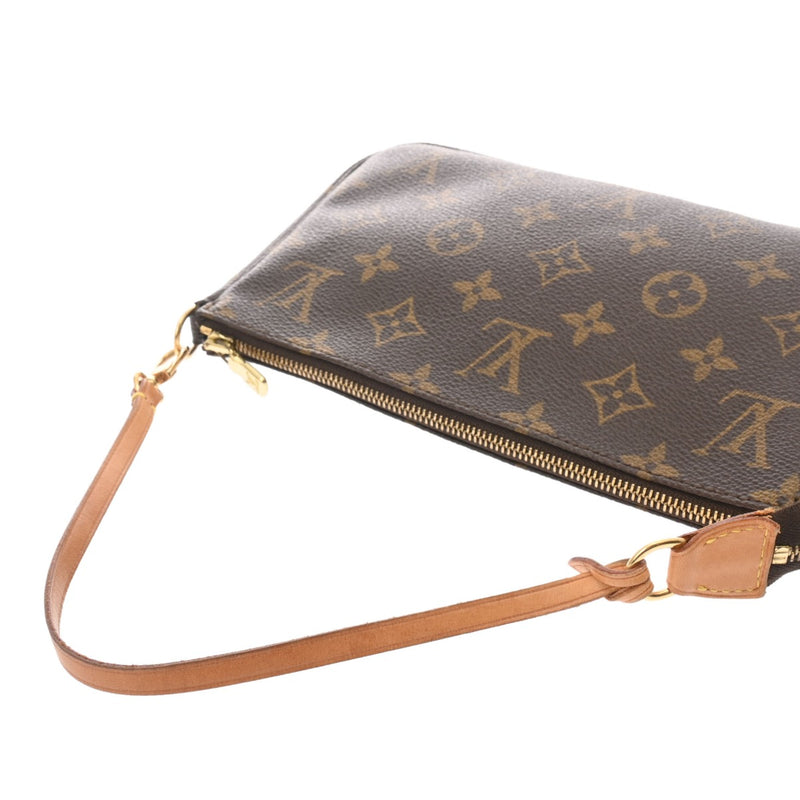 LOUIS VUITTON ルイヴィトン モノグラム ポシェット アクセソワール ブラウン M51980 レディース モノグラムキャンバス アクセサリーポーチ Bランク 中古 銀蔵