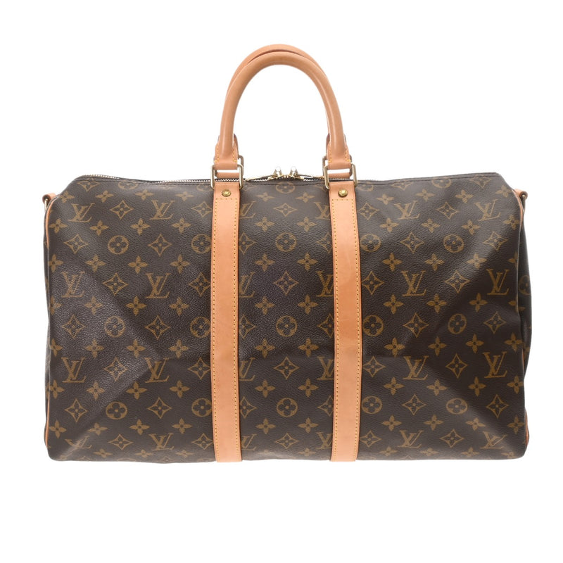 LOUIS VUITTON ルイヴィトン モノグラム キーポル バンドリエール 45 2WAY ブラウン M41418 ユニセックス モノグラムキャンバス ボストンバッグ ABランク 中古 銀蔵