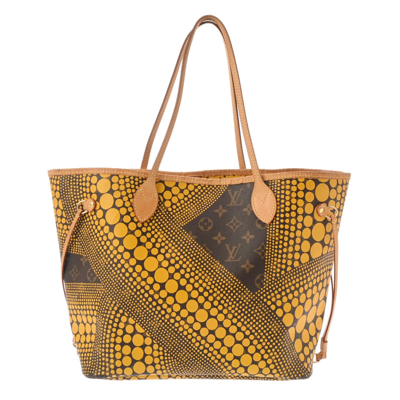 LOUIS VUITTON ルイヴィトン モノグラム ネヴァーフル MM モノグラムウェーブ 草間彌生コラボ ジョーヌ M40685 レディース モノグラムキャンバス トートバッグ Bランク 中古 銀蔵