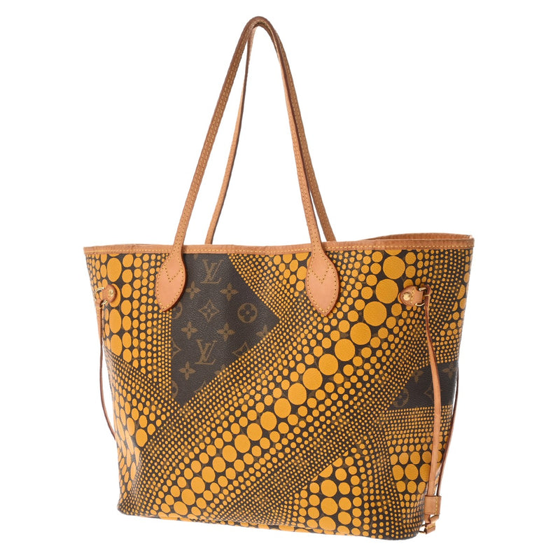 LOUIS VUITTON ルイヴィトン モノグラム ネヴァーフル MM モノグラムウェーブ 草間彌生コラボ ジョーヌ M40685 レディース モノグラムキャンバス トートバッグ Bランク 中古 銀蔵