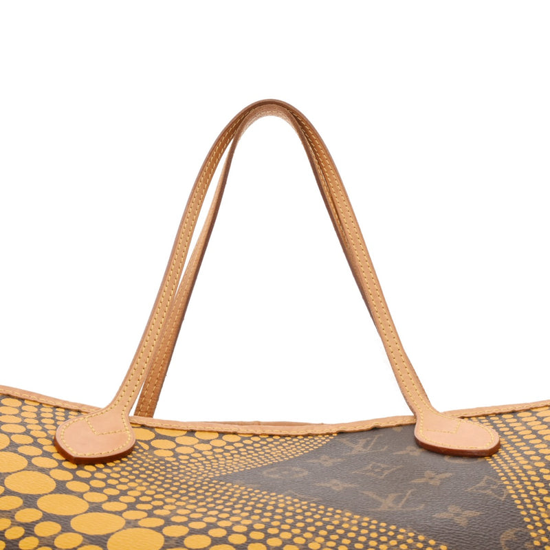 LOUIS VUITTON ルイヴィトン モノグラム ネヴァーフル MM モノグラムウェーブ 草間彌生コラボ ジョーヌ M40685 レディース モノグラムキャンバス トートバッグ Bランク 中古 銀蔵