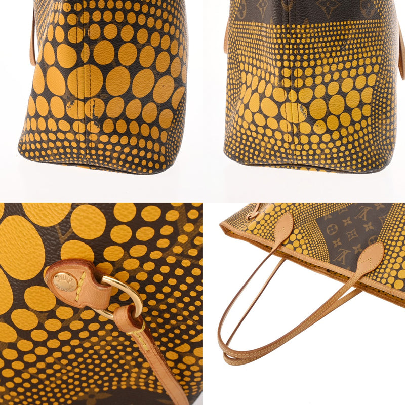 LOUIS VUITTON ルイヴィトン モノグラム ネヴァーフル MM モノグラムウェーブ 草間彌生コラボ ジョーヌ M40685 レディース モノグラムキャンバス トートバッグ Bランク 中古 銀蔵