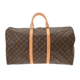 LOUIS VUITTON ルイヴィトン モノグラム キーポル 55  ブラウン M41424 ユニセックス モノグラムキャンバス ボストンバッグ Bランク 中古 銀蔵