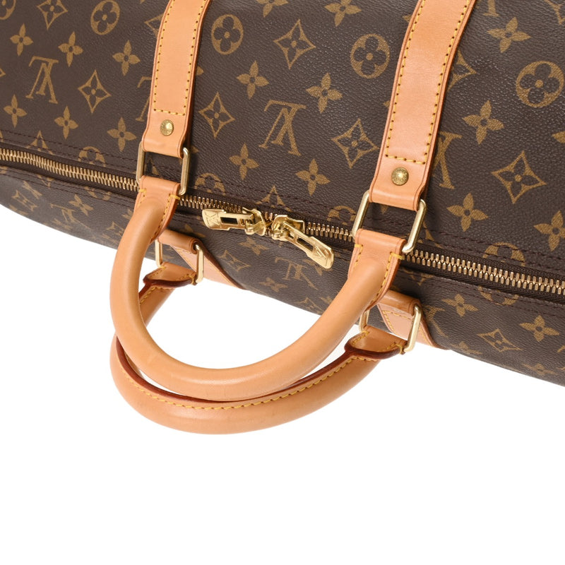 LOUIS VUITTON ルイヴィトン モノグラム キーポル 55  ブラウン M41424 ユニセックス モノグラムキャンバス ボストンバッグ Bランク 中古 銀蔵